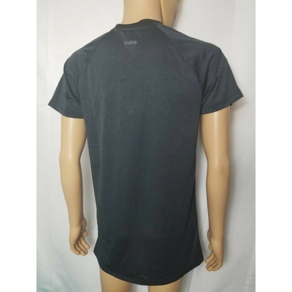 Spyder Active Mens Shirt Black Proweb Solid Breathable Quick Dry Stretch NWT New - Picture 2 of 11